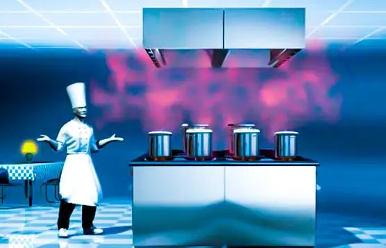 Смешивающая вентиляция пищеблока